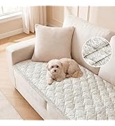 H.VERSAILTEX Chenille Couch Cover for Dogs Washable Soft Loveseat Covers Sectional Sofa Cover Non...