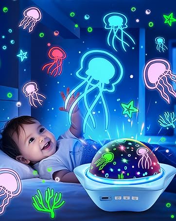 sound machine baby night light for kids kawaii kids night lights for bedroom night light projector