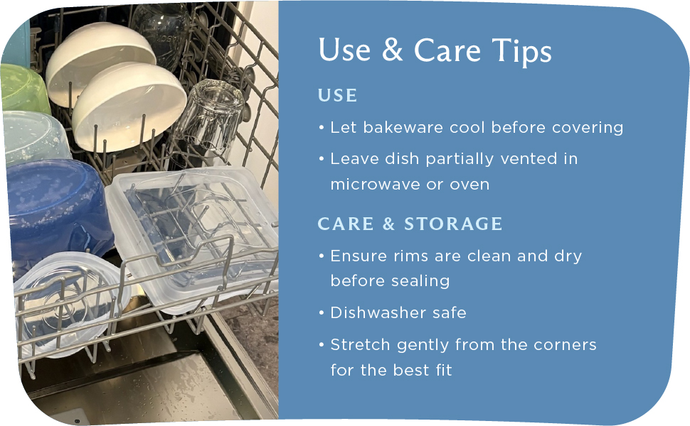 Stretch lid as replacement baking dish lids