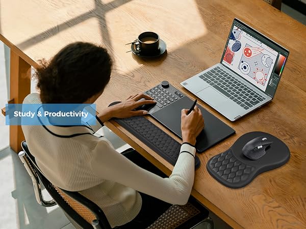 mousepad with wrist rest
