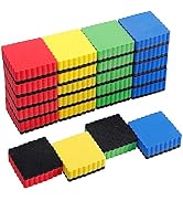 24 pcs Strong Magnetic Whiteboard Eraser - Mini Dry Erase Erasers, Small Chalkboard Cleansers Wip...