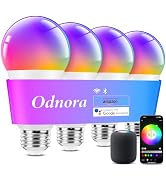 Odnora Smart Light Bulbs, Smart Bulbs That Work with Alexa & Google Assistant, 9W A19 LED Light B...
