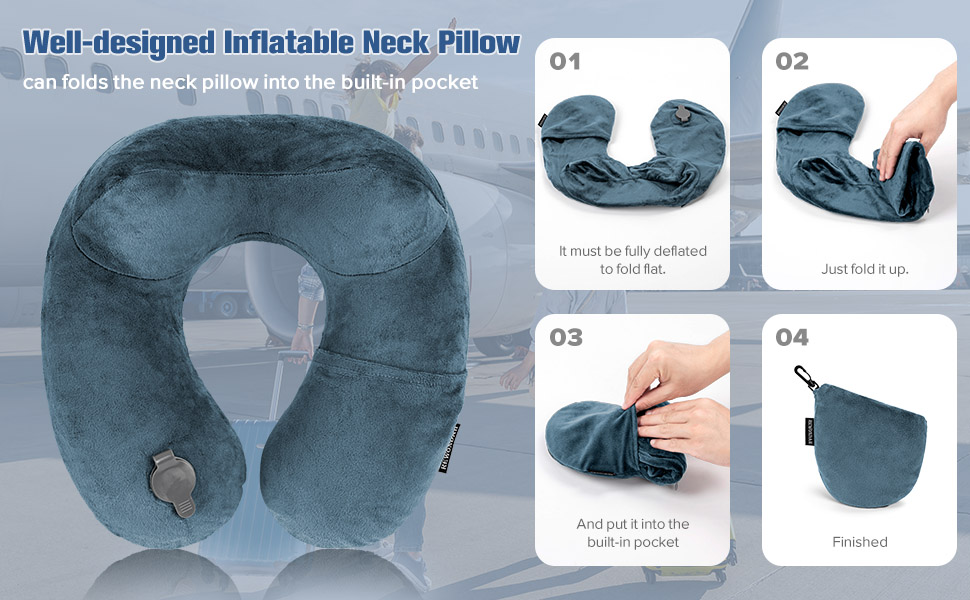 inflatable travel pillows for airplanes
