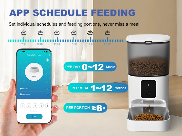 APP schedule feeding