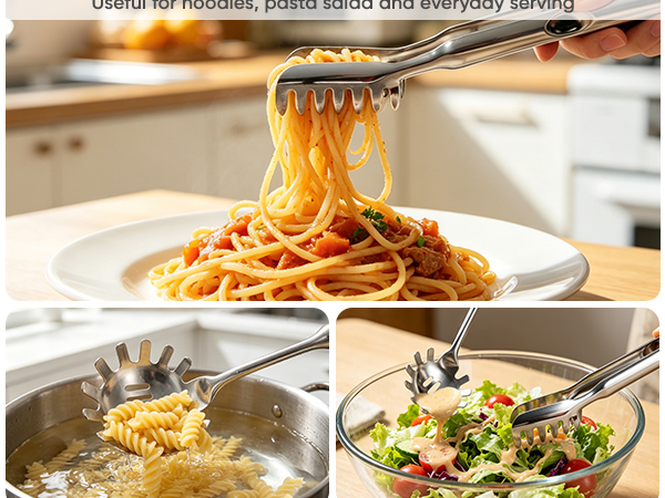 RENEW Pasta tongs&spoon A+S4