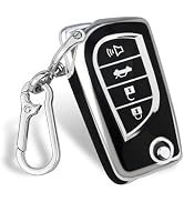 Mild East Car Key Cover for Toyota, Soft TPU Key Fob Cover Compatible with Rav4 Camry Fortuner Tu...