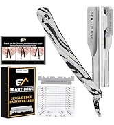 BEAUTICONE Straight Razors for Men – Professional Barber Straight Edge Razor Kit with Replaceabl...
