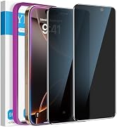 YMHML 2 Pack Compatible for iPhone 16 Pro Max Privacy Screen Protector Tempered Glass, Anti Spy P...