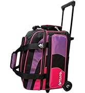 Pyramid Deluxe Double Roller 2 Ball Bowling Bag with Large Separate Shoe Compartment (Up To 2 Pai...