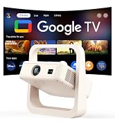 PANSEBA Official Google TV Smart Projector 4K, Premium Audio Outdoor Projector with WiFi6 & Bluet...