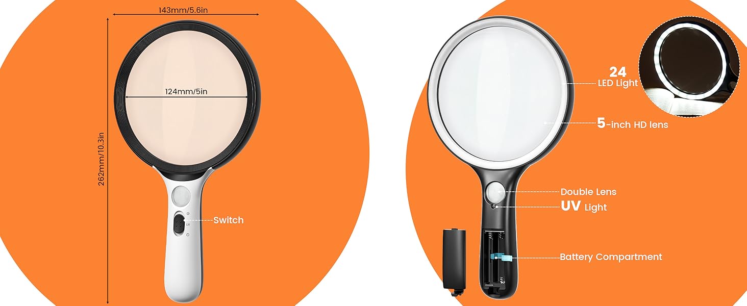 magnifying glasses for close work