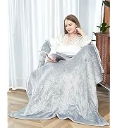 SNUGSUN Heated Blanket Throw Size, Soft and Cozy Electric Heating Blanket for Bed, Automatic Safe...