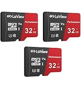 LaView 32GB Micro SD Card 3 Pack, Micro SDXC UHS-I Memory Card – 95MB/s,633X,U1,C10, Full HD Vide...