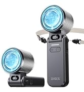 DIGIX Portable Handheld Turbo Fan with Ice Cooling, Rechargeable Personal Fan, Up to 15Hrs Coolin...