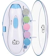 Royal Angels Upgraded 6 in 1 Baby Nail Trimmer with Labeled Case, 4 Colored Pads for Newborns to ...