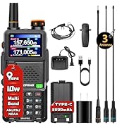 BAOFENG 5RH PRO Ham Radio Handheld,GPS APRS 10W Tri Band Long Range Two-Way Radio 640CH NOAA Weat...