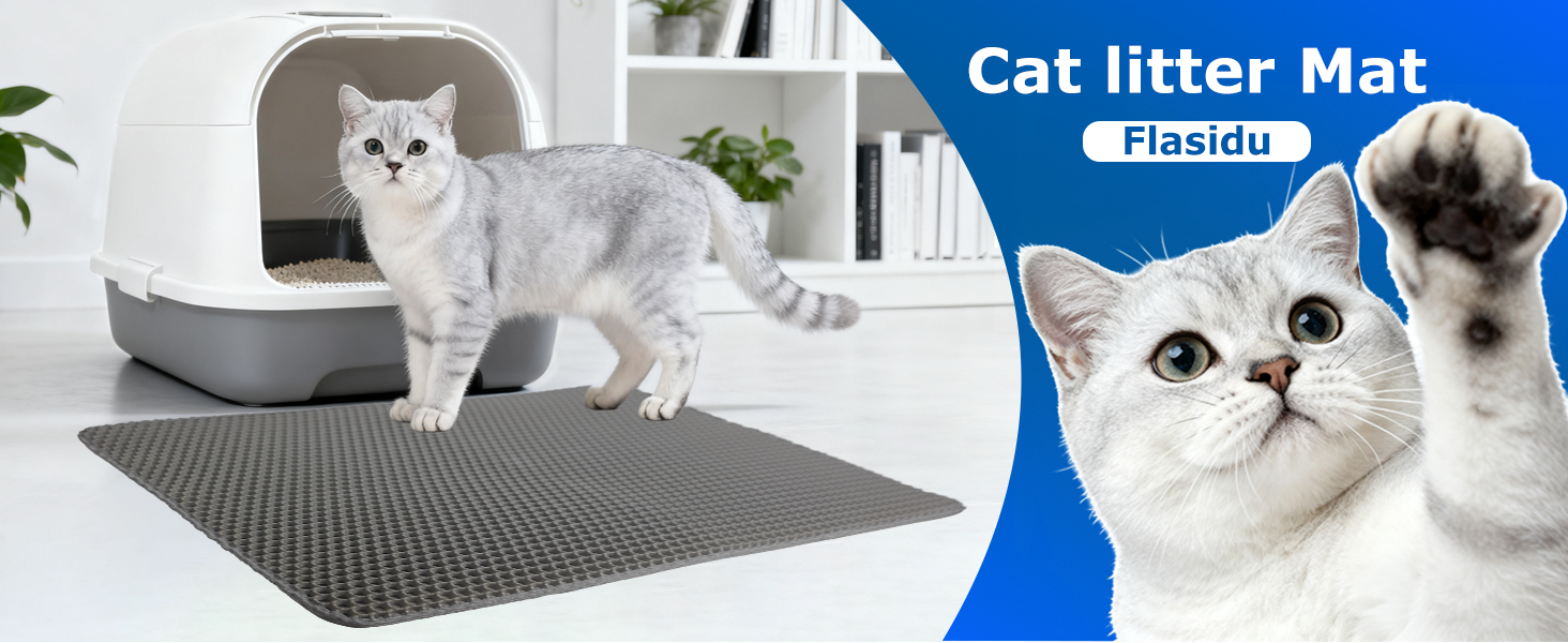 Flasidu cat litter mat