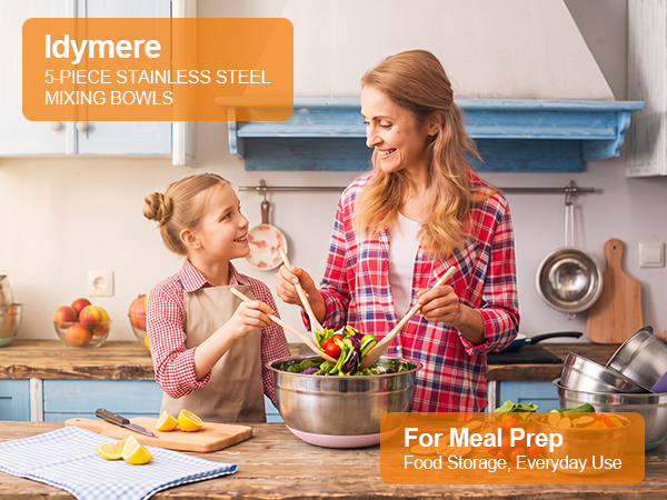 stainless steel mixing bowls