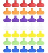 35 Pcs Cable Labels, Multi-Color Write On Cord/Wire Labels, Cable Tags and Wire Tags for Cable Ma...