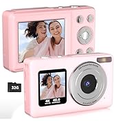 LENANE Digital Camera,4K 48MP UHD Dual Screens Camera with 18X Zoom,Portable Point and Shoot Digi...