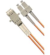 1ft Fiber Optic Adapter Cable LC (Female) to SC (Male) Multimode 50/125 Duplex