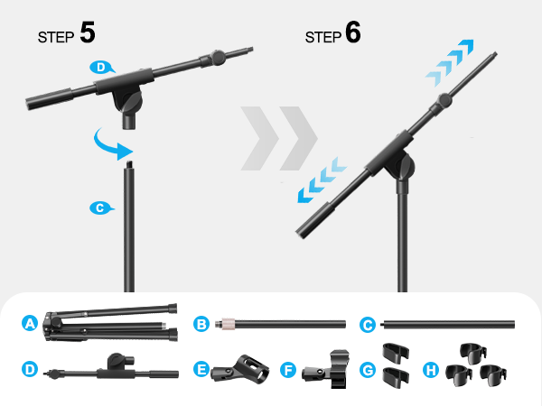 Microphone Stand Installation Steps