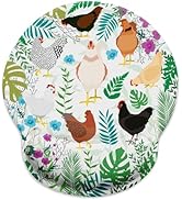 LIMKRIAN Chicken Ergonomic Mouse Pad with Wrist Rest, Gaming Mouse Pad with Wrist Support, Funny ...