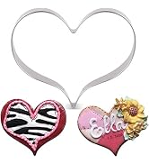 LILIAO Heart Cookie Cutter for Wedding/Baby Shower/Mother's Day - 3.6 x 2.8 inches - Stainless Steel
