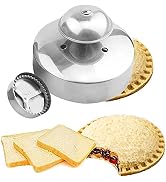 Sandwich Cutter and Sealer for Kids, Stainless Steel Round Sandwich Cutter, Sandwich Sealer and D...