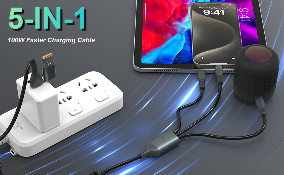 3 in 1 charging cable