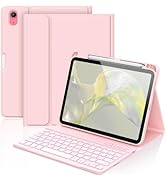 aMZCaSE Keyboard Case for iPad (A16) 11th / 10th Generation- 7 Colors Backlight Detachable Folio ...