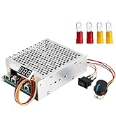 PWM 3500W Max DC Motor Speed Controller, DC 10V-55V & 100A Max Brush Motor LED Display Stepless S...