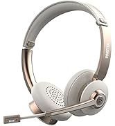Vonztek Bluetooth Headset with Microphone, Wireless Headphones with Noise Cancelling Mic, 26hrs t...