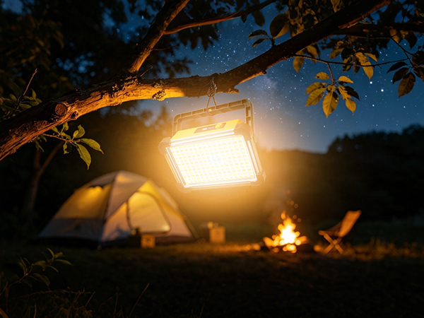 Hanging camping light