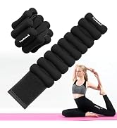 Ankle & Wrist Weights for Women and Men, Wearable Strong Arm & Leg Weights Set of 2 (1Lb Each), A...