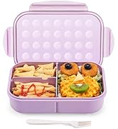 MISS BIG Lunch Box Kids, Leak Proof Lunch Containers, Mom’s Choice No BPAs and No Chemical Dyes B...