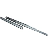 TCH Hardware 36 Inch Heavy Duty 250 lb Steel Drawer Slides - 3/4" Wide - Full Extension with Over...