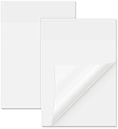 EUSOAR Translucent Sticky Notes, 100 Sheets 6x7.8 Inch Waterproof Message Reminder Clear Large St...