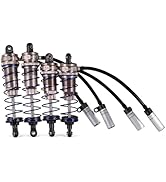 1/10 RC Car Shocks Front & Rear Shock Absorber Damper Assembled Set (4Pcs) 105x93mm Aluminum Adju...