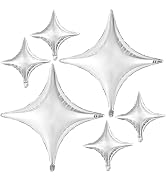 KatchOn, Silver Sparkle Foil Balloons - Pack of 6 | Silver Metallic Balloons for 2023 Graduation ...