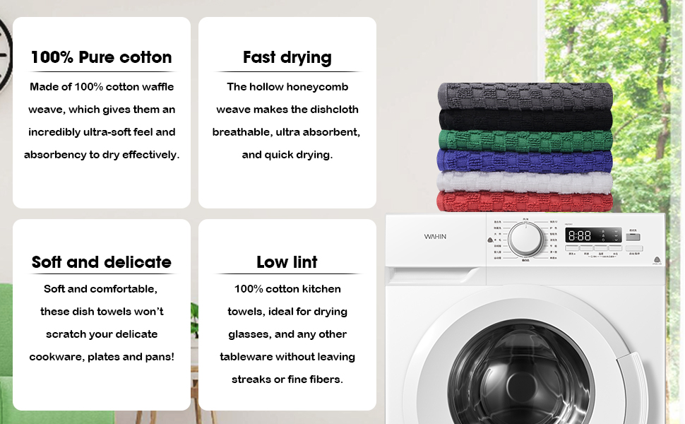 100% Cotton Wash Cloths