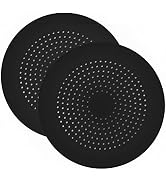 2 Pack Shower Drain Hair Catcher, Silicone Drain Cover with Suction Cup,Shower Drain Protector Dr...