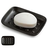Miamolo Soap Dish, Ceramic Soap Holder Shower Soap Dish for Bar Soap Sponge, Soap Saver Tray for ...