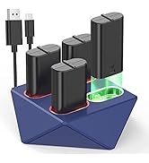 Rechargeable Battery Pack for Xbox One/Xbox Series X|S, Y Team 4 x 1200mAh Xbox Batteries Pack wi...