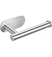 Gewtur Toilet Paper Holder, Self Adhesive Toilet Paper Roll Holder No Drilling Wall Mount for Kit...