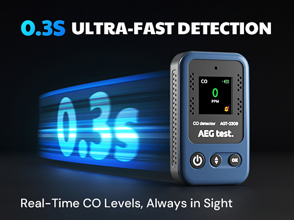 carbon monoxide detector co meter portable for home camping