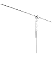 YUOCU 50 inch/128cm Extension Crossbar Boom Arm, Stainless Steel Holding Grip Arm with 1/4" & 3/8...