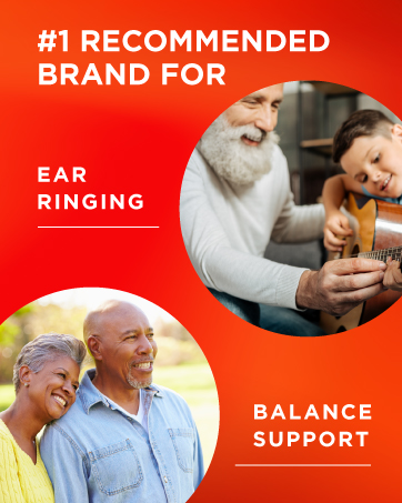 #1 recommended brand for ear ringing and balance support