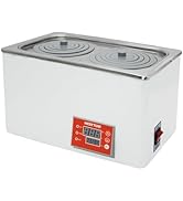 WEST TUNE Electric Heating Thermostatic Lab Water Bath with 2 Openings Laboratory 6L Stainless St...