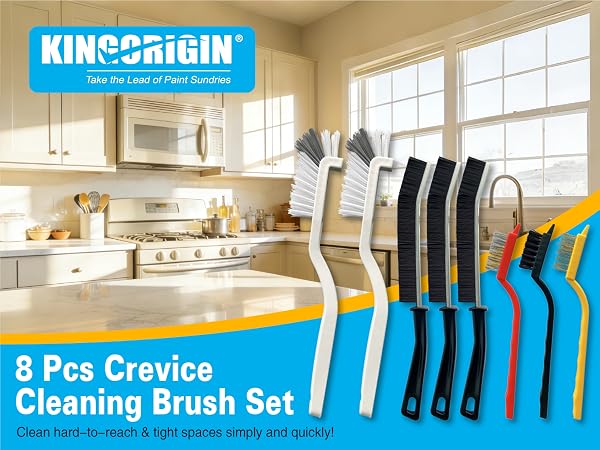 crevice cleaning brush set